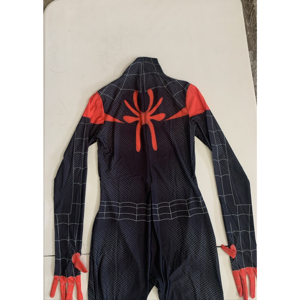 Spiderman Sz S Into the SpiderVerse Miles Jumpsuit Adult/Kids Cosplay Costume - Picture 11 of 16